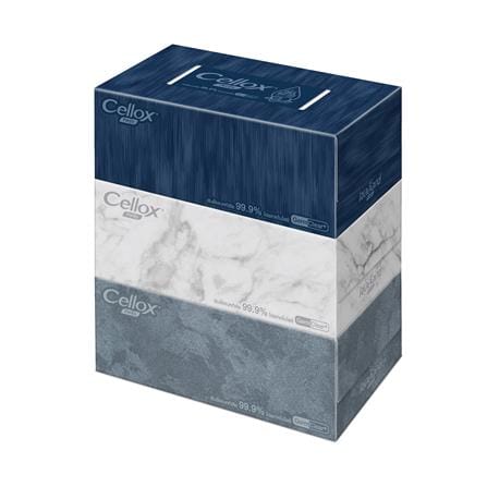 กระดาษเช็ดหน้า CELLOX DECOR 135 แผ่น แพ็ก 3 ชิ้น