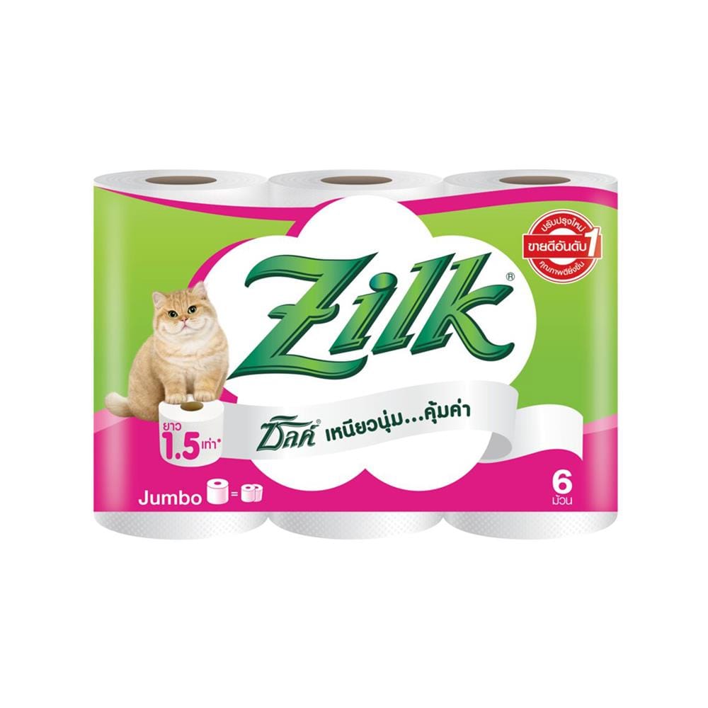 กระดาษชำระ ZILK JUMBO (แพ็ก 6 ชิ้น)