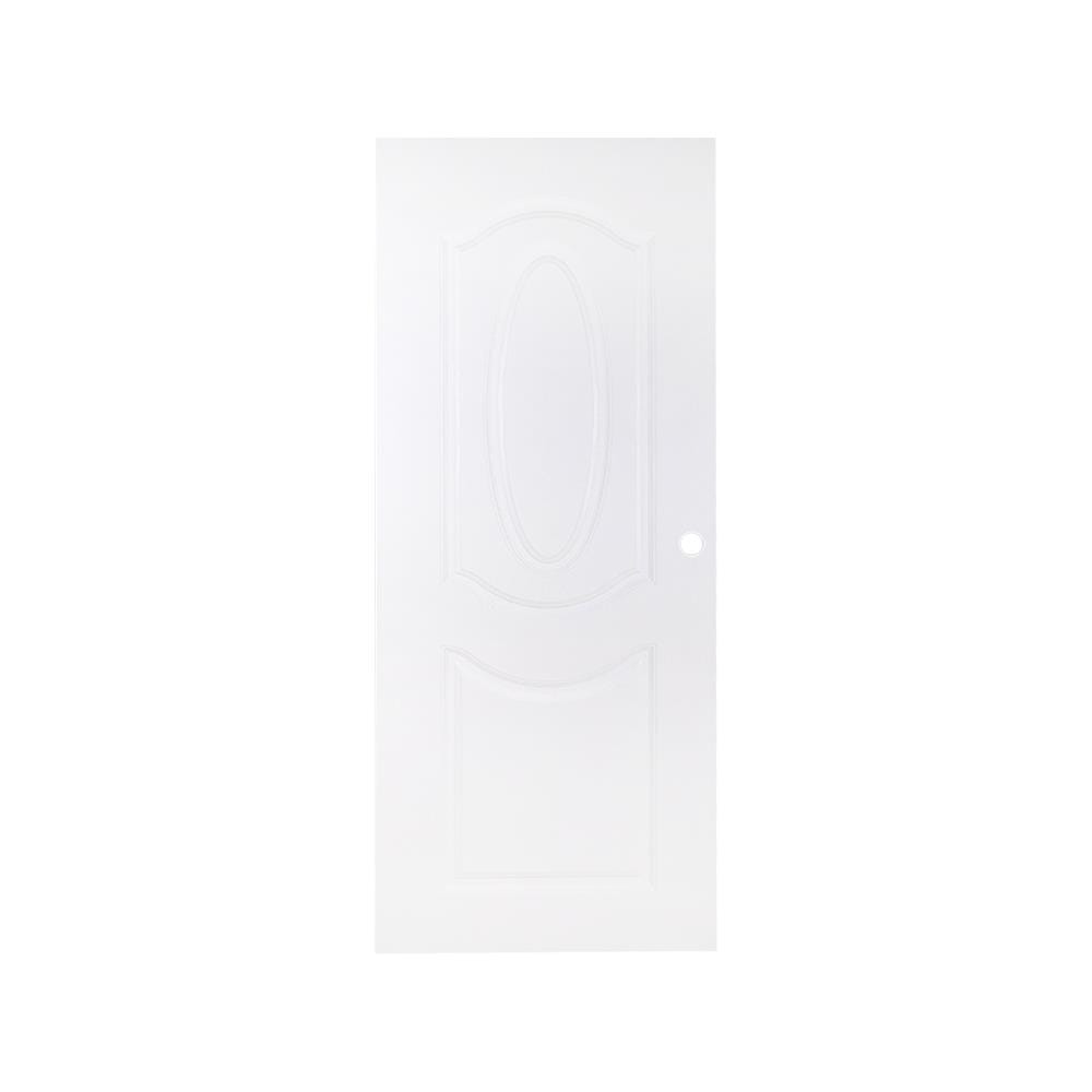 ประตูภายนอก UPVC MODERNWOOD REVO MWR002 80X200 ซม. สีขาว เจาะลูกบิด