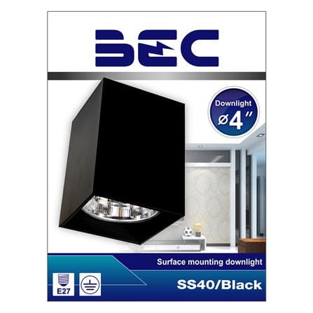 ดาวน์ไลท์ BEC SS40/BLACK โลหะ 4