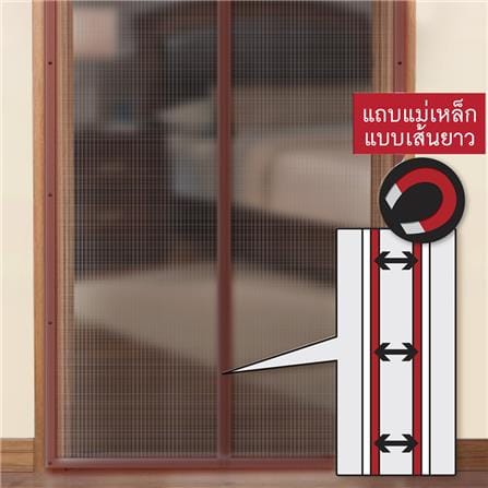 ม่านกันยุงและแมลง WSP TK-50/BR 90X210 ซม. สีน้ำตาล_4
