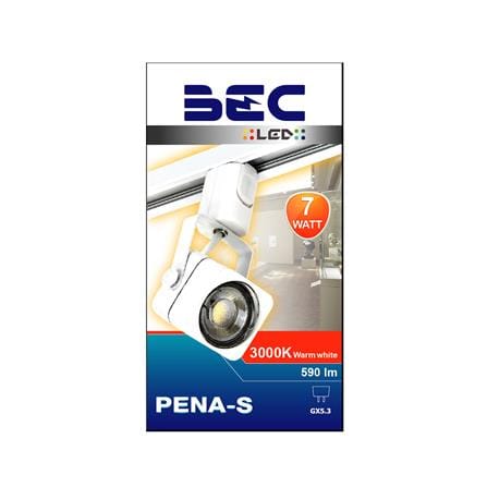 แทรคไลท์ LED BEC PENA-S 7 วัตต์ WARM WHITE สีขาว_3