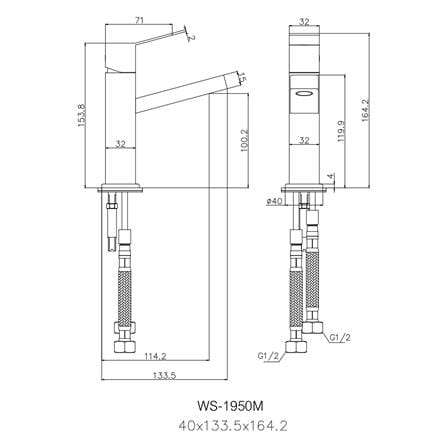 ก๊อกอ่างล้างหน้าผสม WS WS-1950M_2