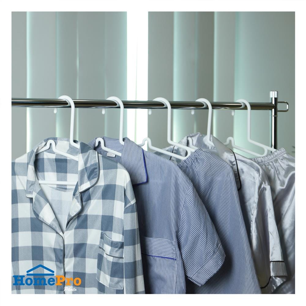 ไม้แขวนเสื้อ H-055 ขาว PLIM (1x5)