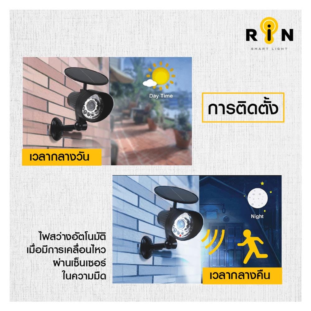 SOLAR GARDEN LIGHT RIN 216101201 BLACK
