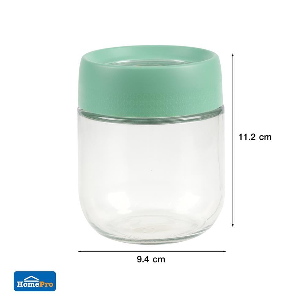 ขวดโหลแก้วฝาเกลียว MAGNIFF 0.35 ลิตร สีเขียว
