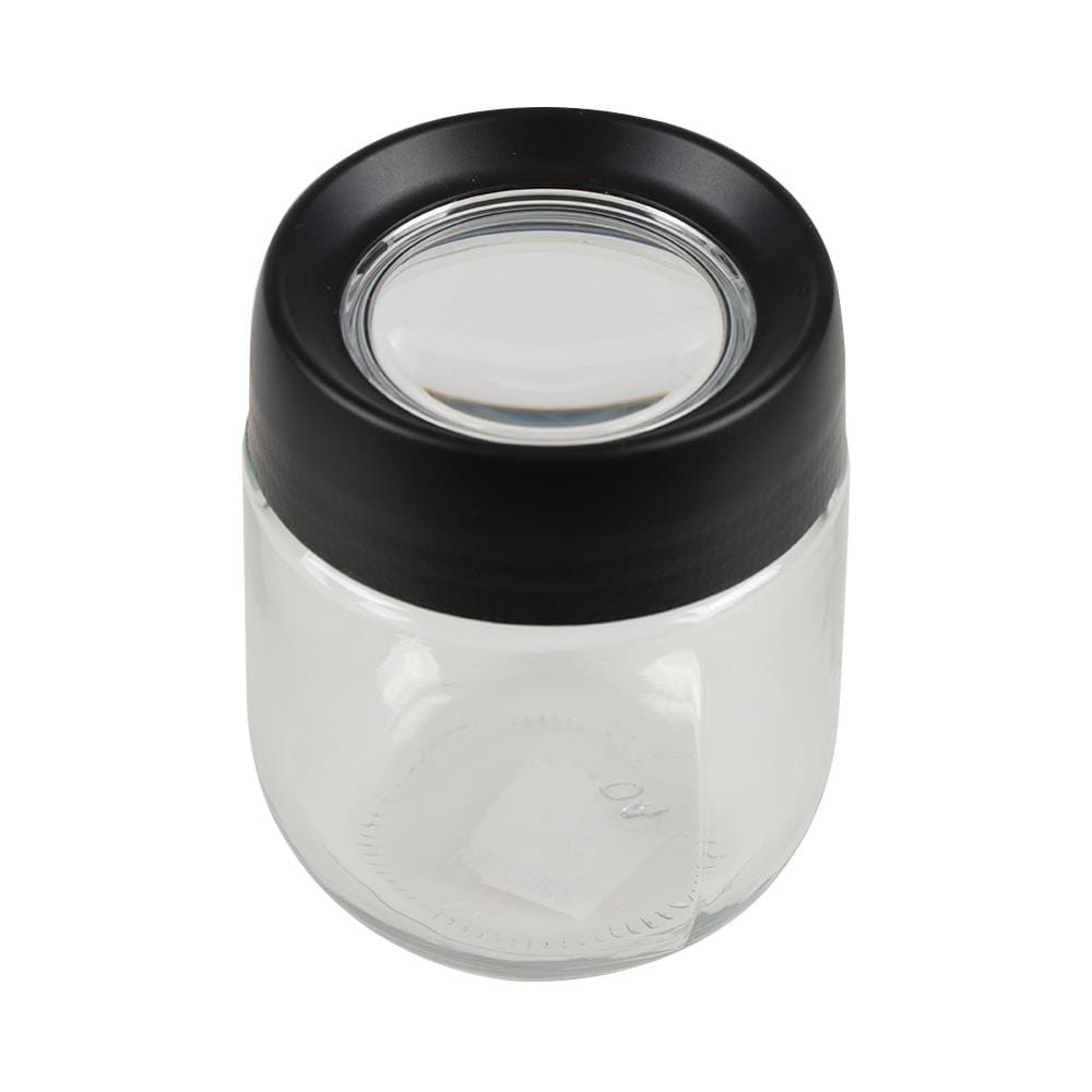 ขวดโหลแก้วฝาเกลียว MAGNIFF 0.35 ลิตร สีดำ