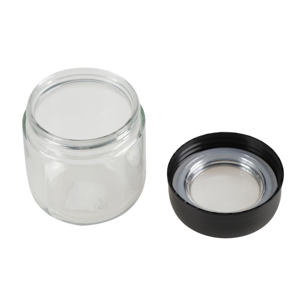 ขวดโหลแก้วฝาเกลียว MAGNIFF 0.35 ลิตร สีดำ