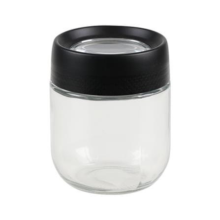 ขวดโหลแก้วฝาเกลียว MAGNIFF 0.35 ลิตร สีดำ_0