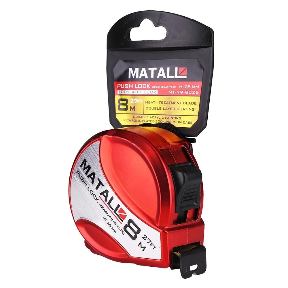 ตลับเมตรพลาสติก MATALL 8 ม.
