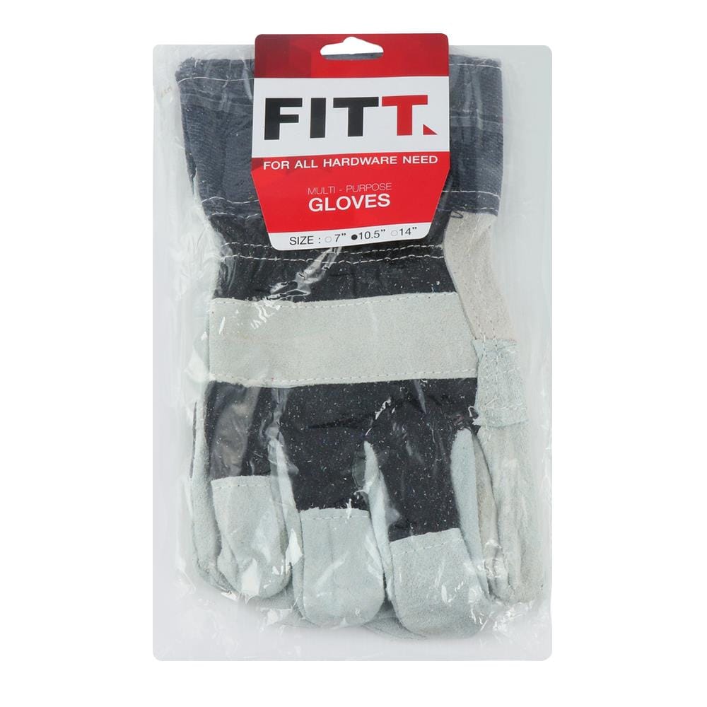 ถุงมือหนังทนความร้อน FITT 10.5 นิ้ว สีเทา