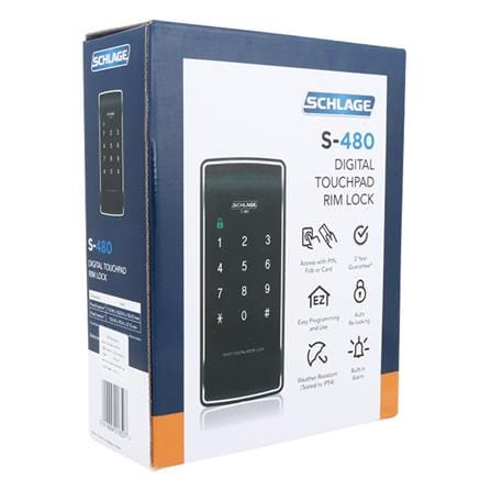 กลอนดิจิตอล SCHLAGE S-480 สีดำ_4