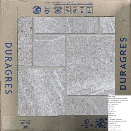 กระเบื้องพื้น 16x16 นิ้ว DURAGRES เมนเดส เทา A 0.96M2_5