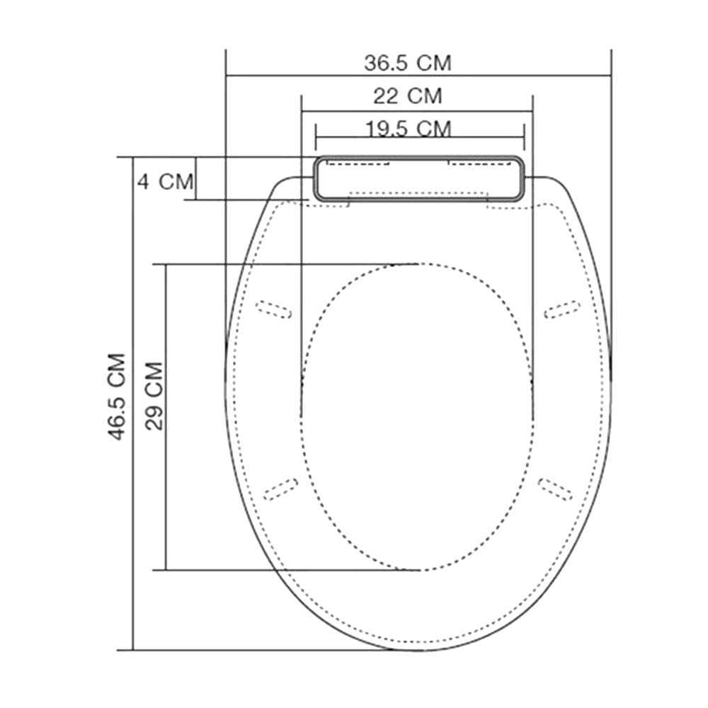 ฝารองนั่งพลาสติก MOYA L-3102 ลายหมา