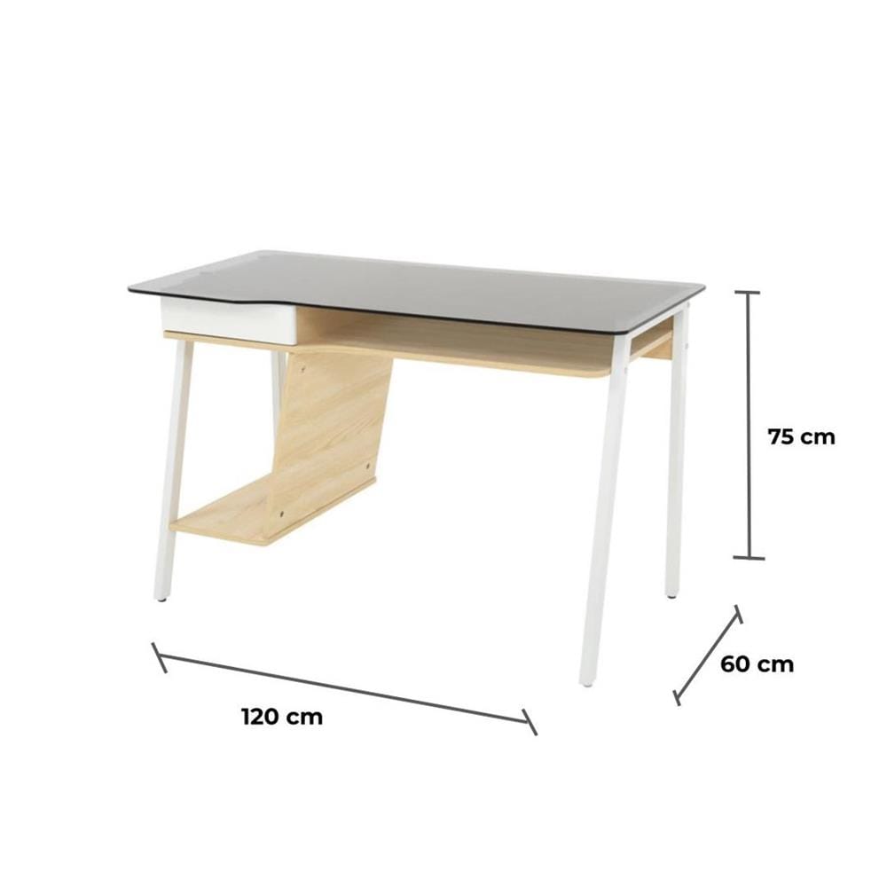 โต๊ะทำงาน FURDINI CT-3579 สี LIGHT MAPLE