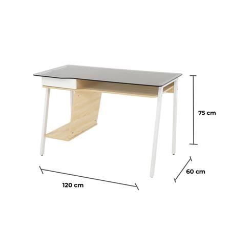 โต๊ะทำงาน FURDINI CT-3579 สี LIGHT MAPLE_7