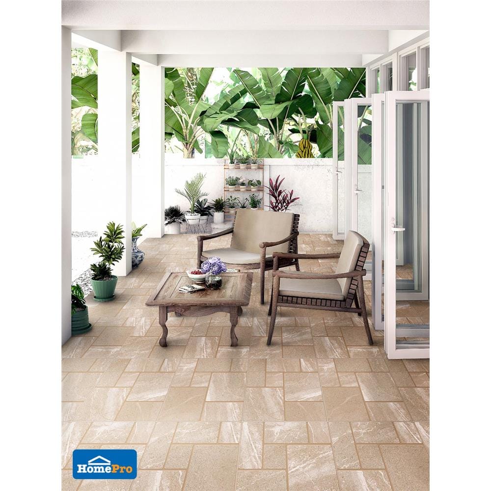 กระเบื้องพื้น 16x16 นิ้ว DURAGRES เมนเดส น้ำตาล A 0.96M2