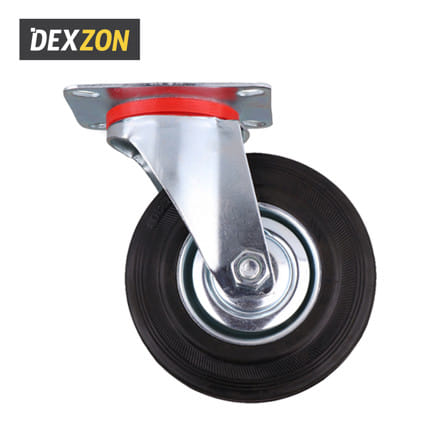 ลูกล้อ RB DEXZON 036125 แป้นหมุน 5 นิ้ว สีดำ