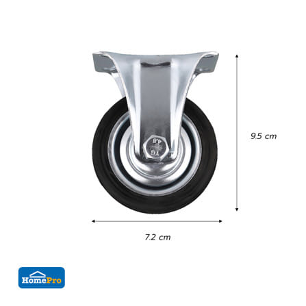 ลูกล้อ RB DEXZON 037075 แป้นตาย 3 นิ้ว สีดำ_3