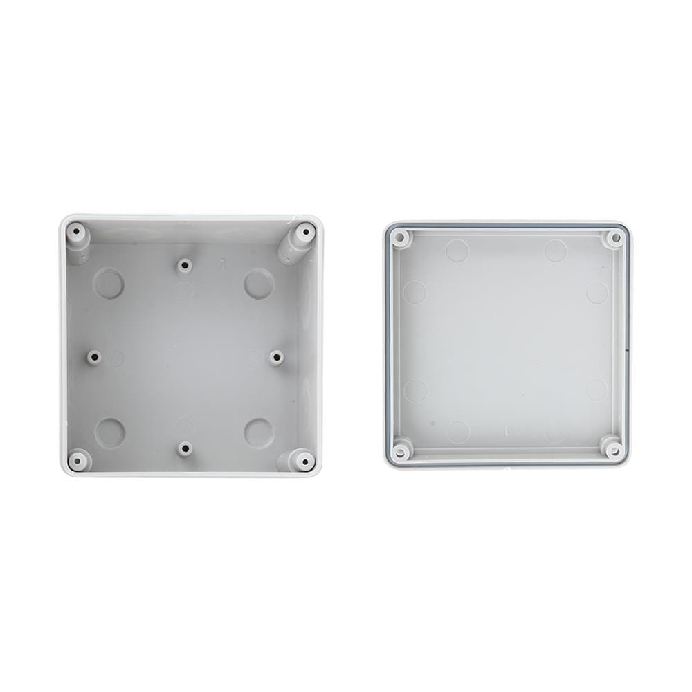 กล่องพลาสติกกันน้ำ ELECKTA 4x4 นิ้ว สีเทา