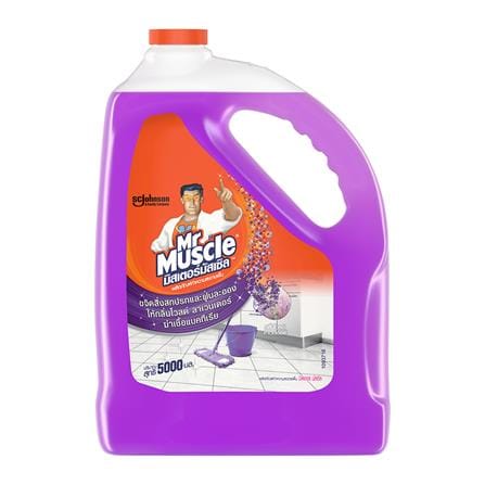 น้ำยาทำความสะอาดพื้น MR.MUSCLE 5,000ml WILD LAVENDER_0