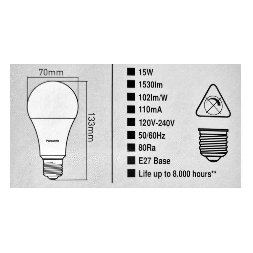 หลอด LED PANASONIC NEO 15 วัตต์ WARM WHITE E27