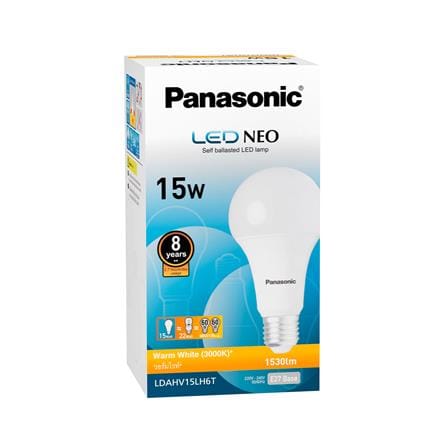 หลอด LED PANASONIC NEO 15 วัตต์ WARM WHITE E27_1