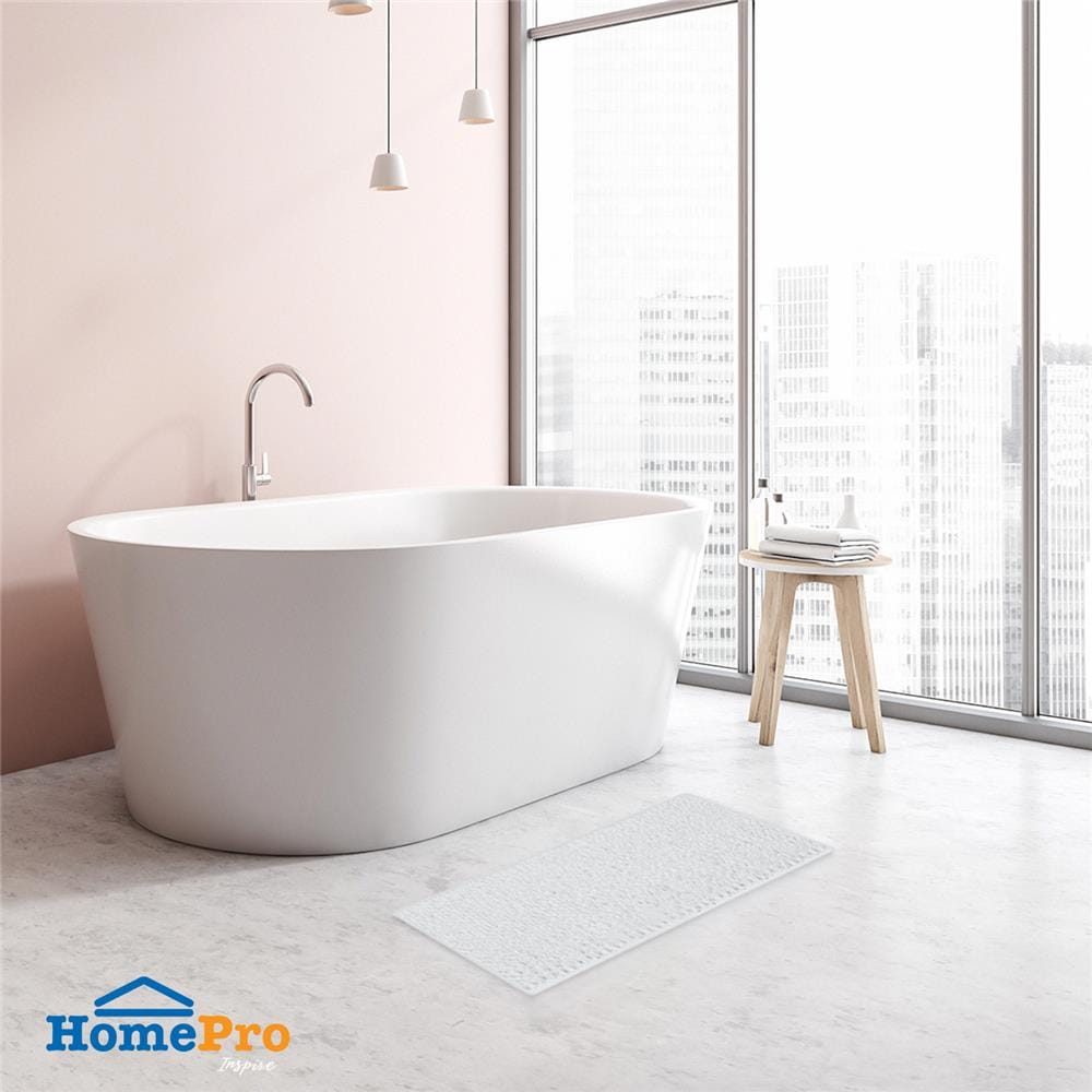 พรมห้องน้ำ PVC MOYA YS-6435 สีขาว