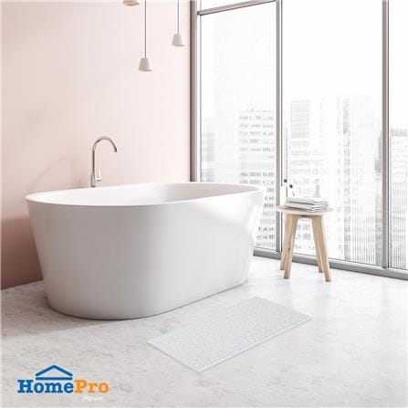 พรมห้องน้ำ PVC MOYA YS-6435 สีขาว_3