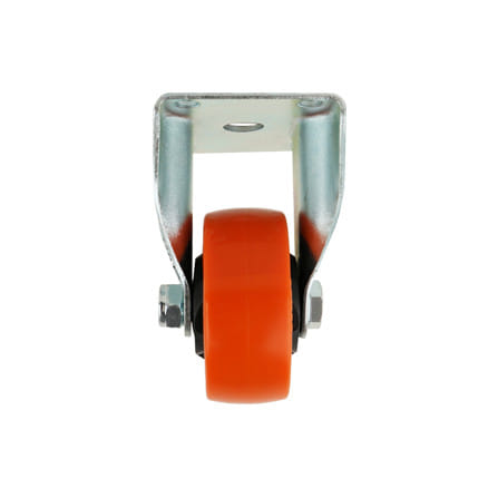 ลูกล้อ PU DEXZON 748075 แป้นตาย 3 นิ้ว สีส้ม_2