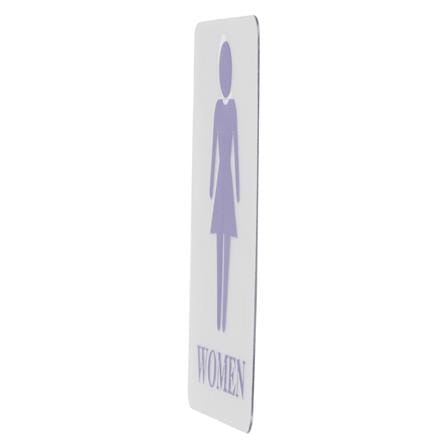 ป้ายห้องน้ำหญิง FUTURE SIGN สีเงิน/สีน้ำเงิน_1