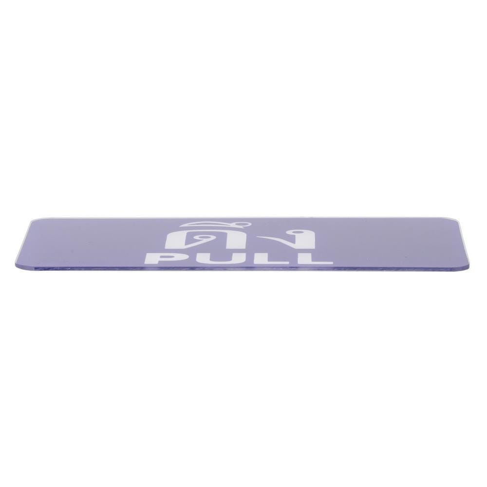 ป้ายดึง/PULL SICNCO SIGN สีน้ำเงิน/สีขาว