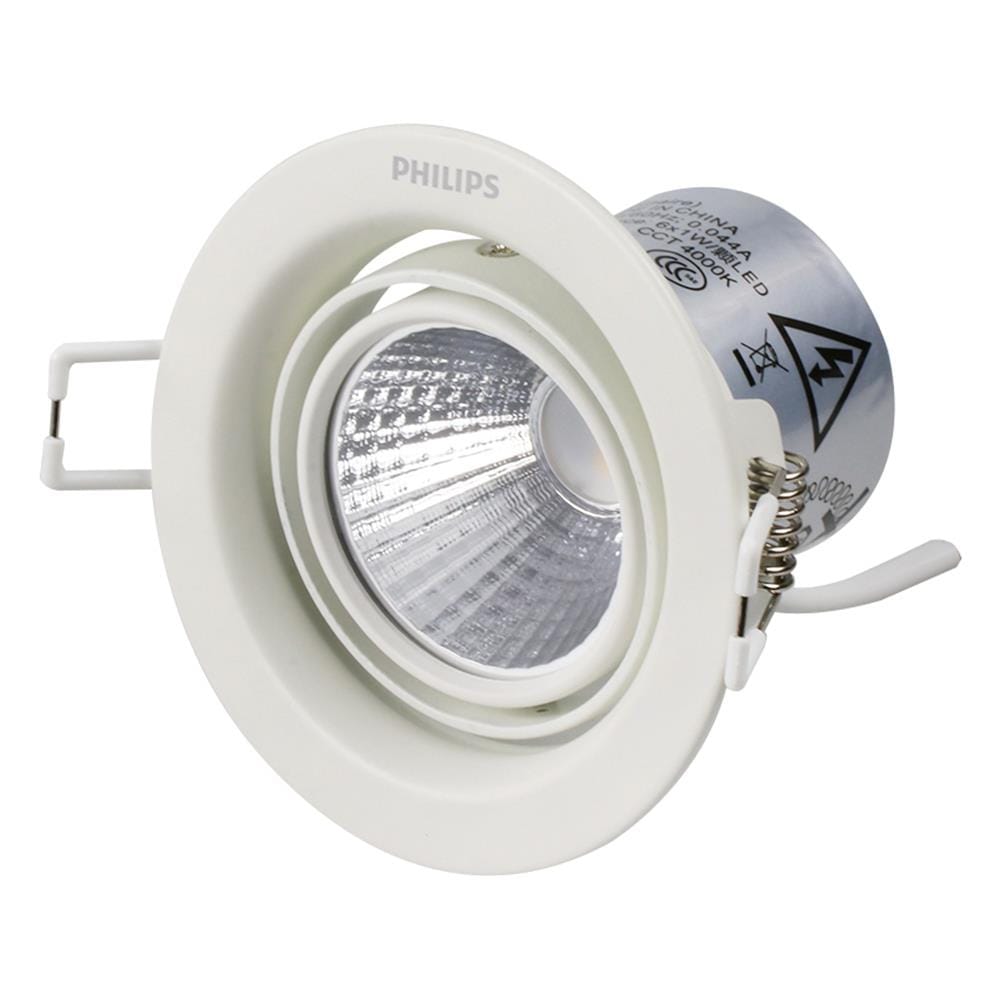 ดาวน์ไลท์ LED PHILIPS 59774 POMERON 4 นิ้ว 3 วัตต์ COOL WHITE สีขาว