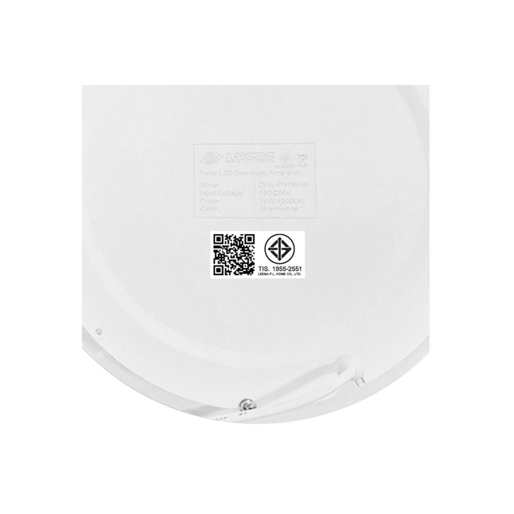 ดาวน์ไลท์ LED NAGAS DWL ALMA 5 นิ้ว 6 วัตต์ WARM WHITE สีขาว