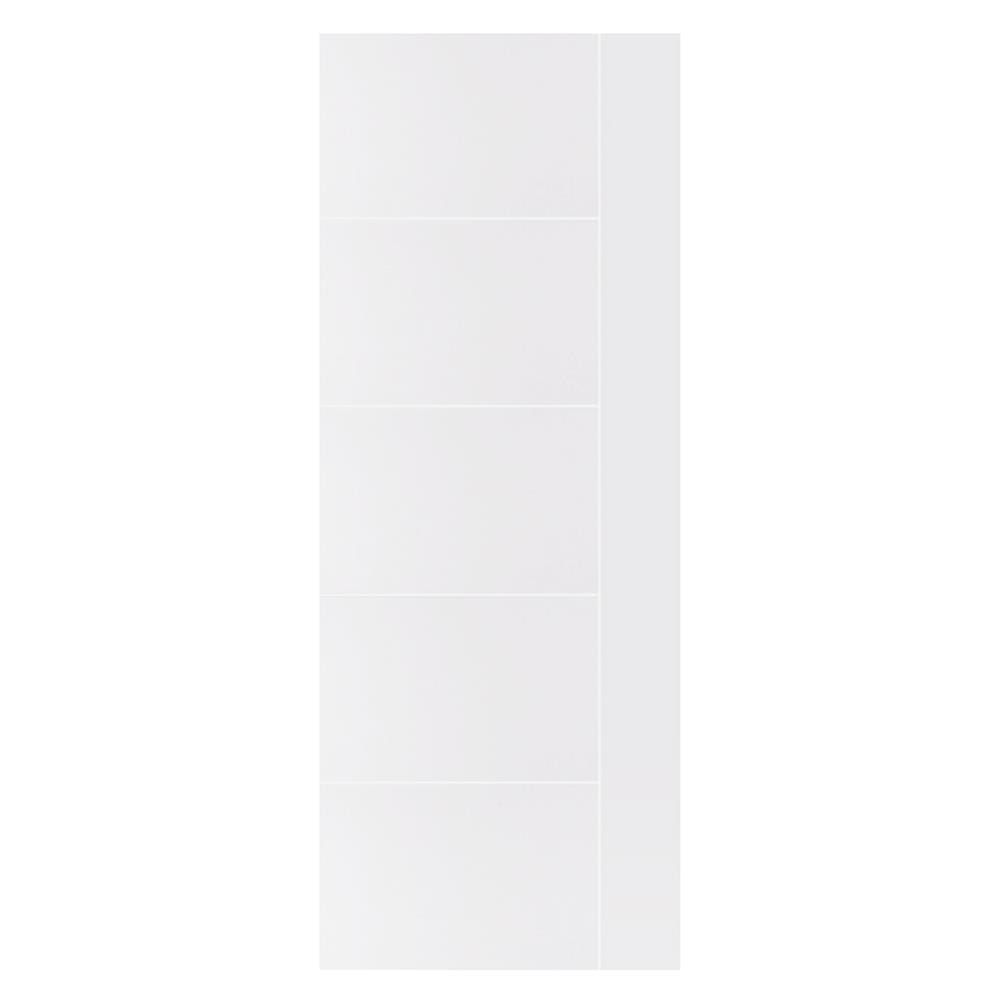 ประตูภายนอก UPVC AZLE MD6 80X200 ซม. สีขาว ไม่เจาะลูกบิด