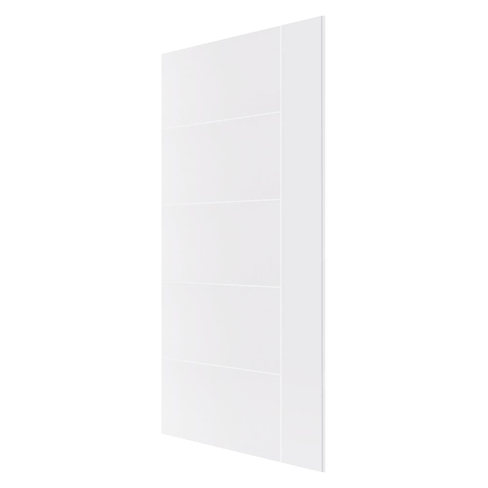 ประตูภายนอก UPVC AZLE MD6 80X200 ซม. สีขาว ไม่เจาะลูกบิด