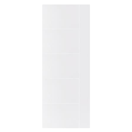ประตูภายนอก UPVC AZLE MD6 80X200 ซม. สีขาว ไม่เจาะลูกบิด