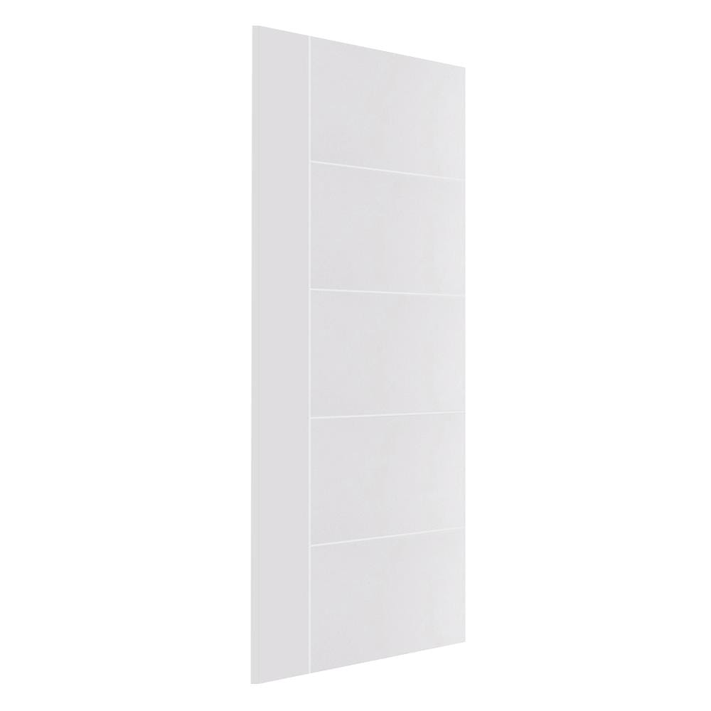 ประตูภายนอก UPVC AZLE MD6 70X200 ซม. สีขาว ไม่เจาะลูกบิด