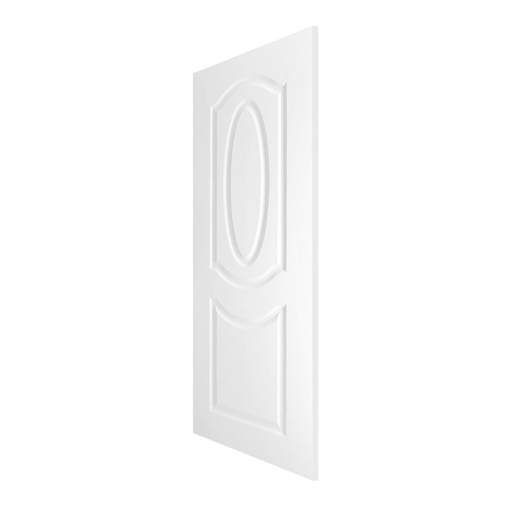 ประตูภายนอก UPVC AZLE ET02 80X200 ซม. สีขาว ไม่เจาะลูกบิด