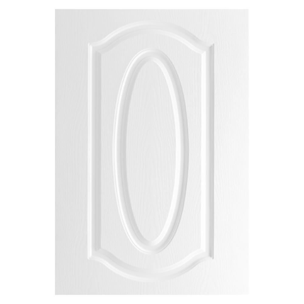 ประตูภายนอก UPVC AZLE ET02 80X200 ซม. สีขาว ไม่เจาะลูกบิด