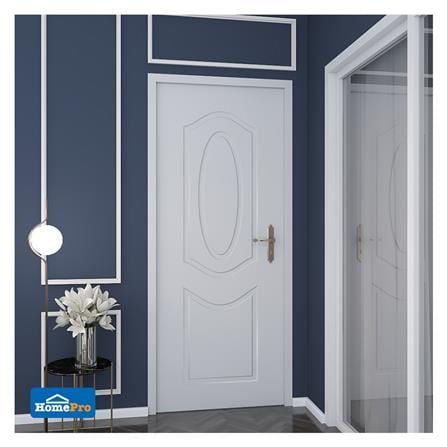 ประตูภายนอก UPVC AZLE ET02 80X200 ซม. สีขาว ไม่เจาะลูกบิด_3