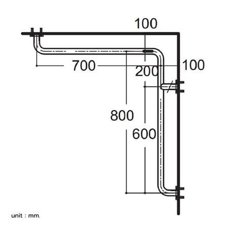 ราวมือจับ ตัว L AMERICAN STANDARD HR-320370-01R_1