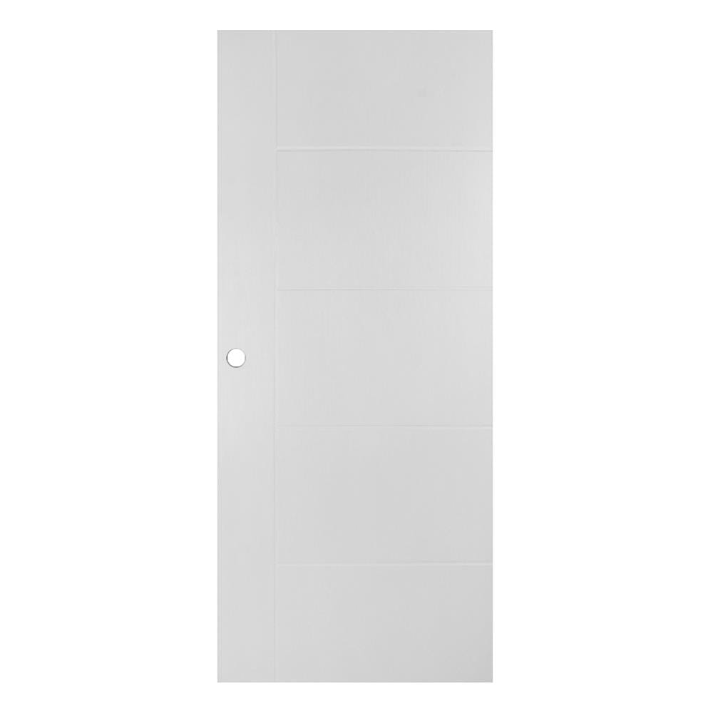 ประตูภายนอก UPVC AZLE ET-06W 80x200 ซม. สีขาว เจาะลูกบิด