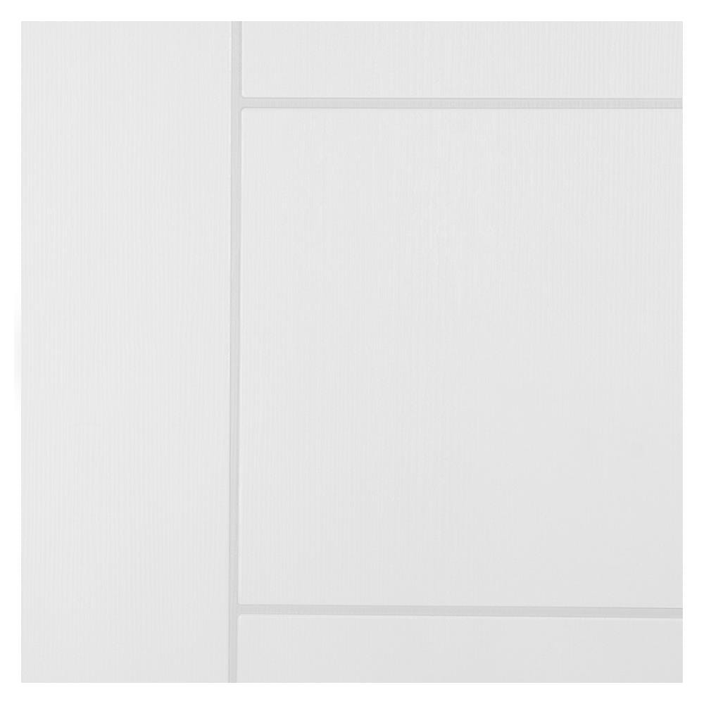 ประตูภายนอก UPVC AZLE ET-06W 80x200 ซม. สีขาว เจาะลูกบิด