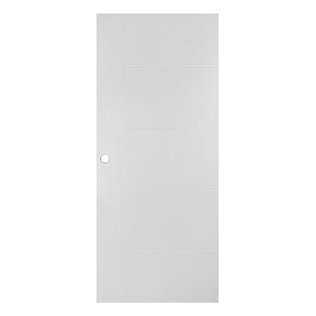 ประตูภายนอก UPVC AZLE ET-06W 80x200 ซม. สีขาว เจาะลูกบิด_0