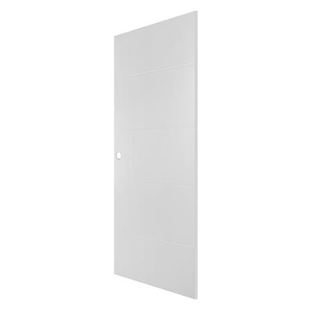 ประตูภายนอก UPVC AZLE ET-06W 80x200 ซม. สีขาว เจาะลูกบิด_1