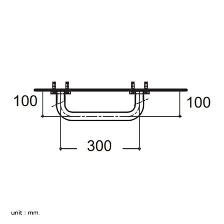 ราวมือจับ แบบตรง AMERICAN STANDARD HR-380435-01 30 ซม._1