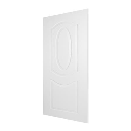 ประตูภายนอก UPVC PARAZZO MN002 80X200 ซม. สีขาว ไม่เจาะลูกบิด_1