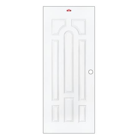 ประตูภายนอกเหล็ก เจาะลูกบิด PROFESSIONAL DOOR L1W 79.2x199.4 ซม. สีขาว