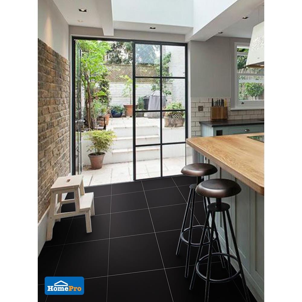 กระเบื้องพื้น 40x40 ซม. ออสโล นิว II แบล็ค